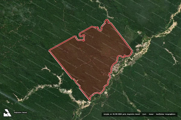 Imagem de satélite de Infração da Flora em Itaituba - PA