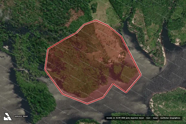 Imagem de satélite de Infração da Flora em Parintins - AM