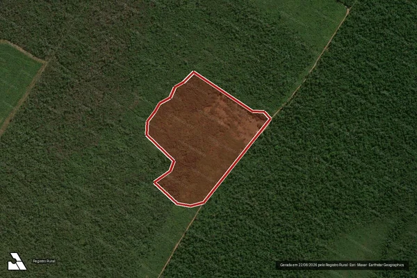 Imagem de satélite — Embargo IBAMA — Infração Ambiental - Cláudia/MT