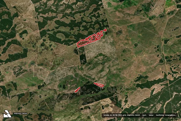 Imagem de satélite — Embargo IBAMA — Infração da Flora — Corumbá/MS