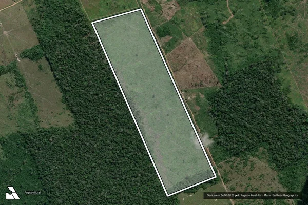 Imagem de satélite de Infração da Flora em Lábrea - AM
