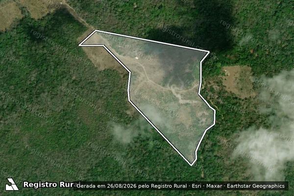 Imagem de satélite de Infração Ambiental em Cantá - RR