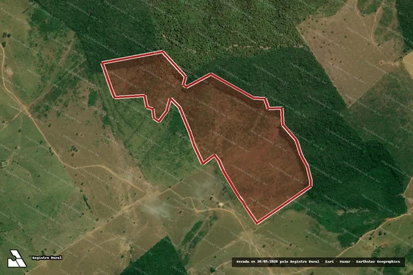 Imagem de satélite — Embargo IBAMA — Infração da Flora - Açailândia/MA