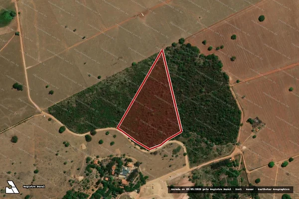 Imagem de satélite — Embargo Ambiental — Buriti Alegre/GO