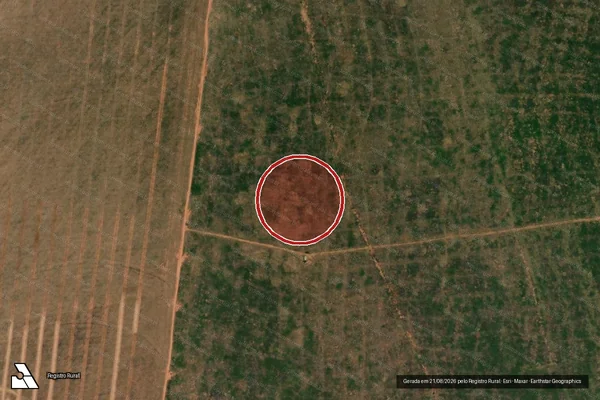 Imagem de satélite de Infração da Flora em Gaúcha do Norte - MT