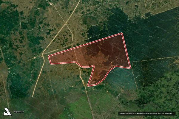 Imagem de satélite de Infração Ambiental em Altamira - PA