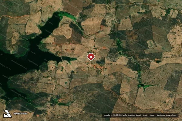 Imagem de satélite — Embargo IBAMA — Infração Ambiental - São José de Piranhas/PB