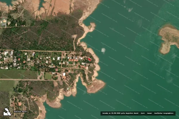 Imagem de satélite — Embargo IBAMA — Infração Ambiental - Cristalina/GO
