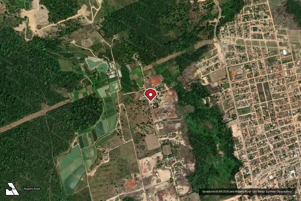 Imagem de satélite de Infração de Licenciamento(Não Classificada-Móvel) em Brasília - DF (marcador da localização)