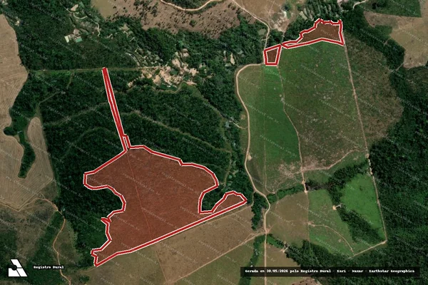 Imagem de satélite de Infração da Flora em Altamira - PA