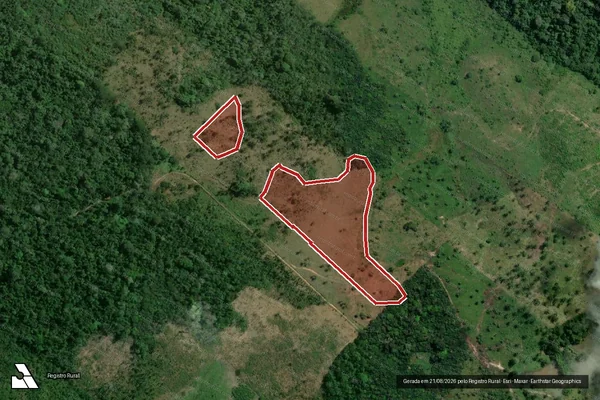 Imagem de satélite de Infração Ambiental em Pacajá - PA