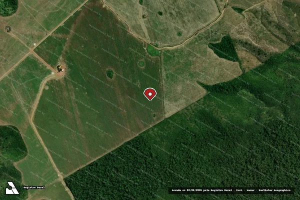 Imagem de satélite — Embargo IBAMA — Infração Ambiental - Rondon do Pará/PA