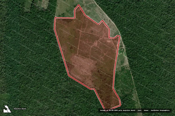 Imagem de satélite de Infração Ambiental em Boa Vista - RR