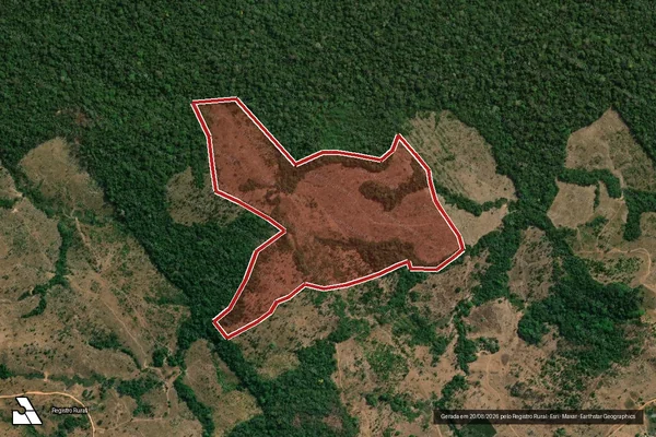 Imagem de satélite de Infração Ambiental em Colniza - MT
