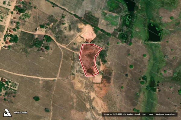 Imagem de satélite — Embargo IBAMA — Infração Ambiental - Arapiraca/AL