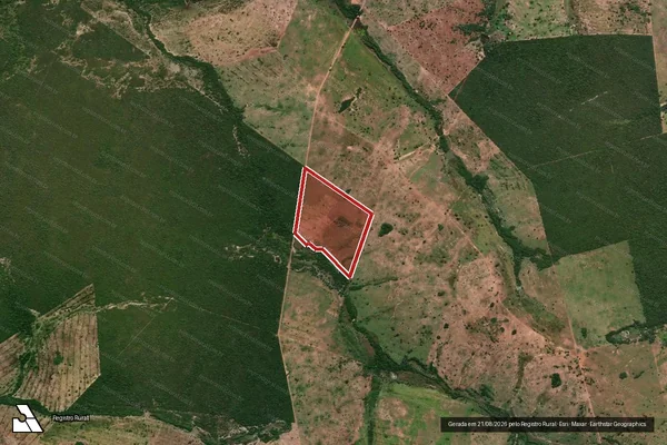 Imagem de satélite de Infração da Flora em Nova Crixás - GO