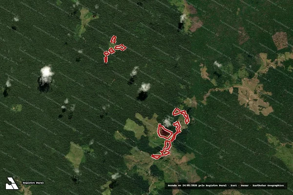Imagem de satélite de Infração da Flora em Sena Madureira - AC