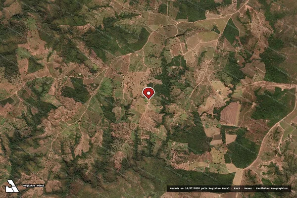 Imagem de satélite — Embargo IBAMA — Infração referente a Qualidade Ambiental - Taguatinga/TO