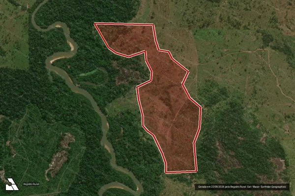 Imagem de satélite de Infração da Flora em Campo Novo de Rondônia - RO