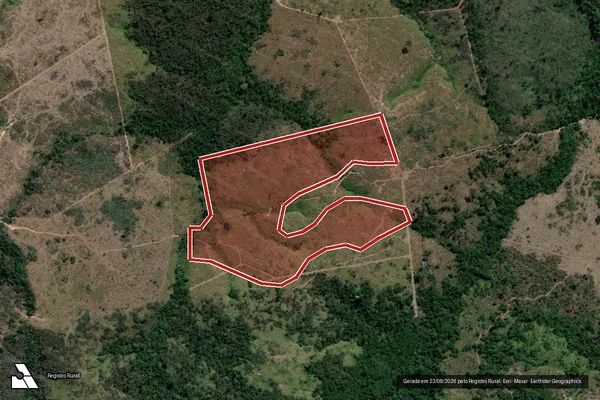 Imagem de satélite de Infração Ambiental em Novo Progresso - PA