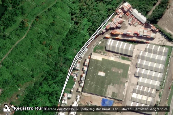 Imagem de satélite de Infração Ambiental em Paranaguá - PR