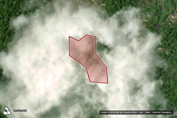 Imagem de satélite de Infração da Flora em Santa Cruz Cabrália - BA