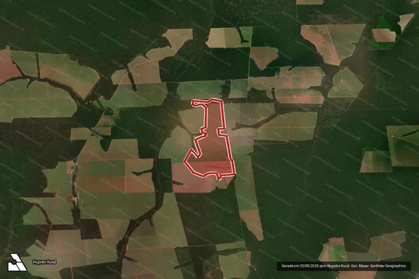 Imagem de satélite de Infração Ambiental em Porto dos Gaúchos - MT