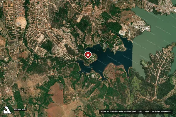 Imagem de satélite — Embargo Ambiental - Caldas Novas/GO