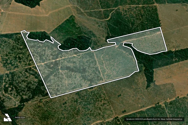 Imagem de satélite de Infração da Flora em Novo Progresso - PA