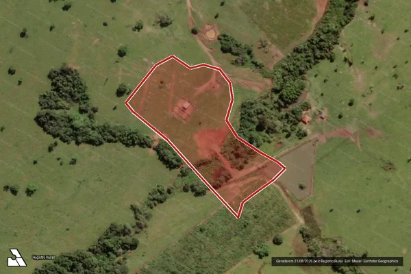 Imagem de satélite de Infração Ambiental em Buriti Alegre - GO