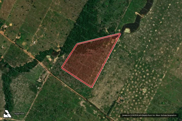 Imagem de satélite de Desmatamento em Porto Velho - RO