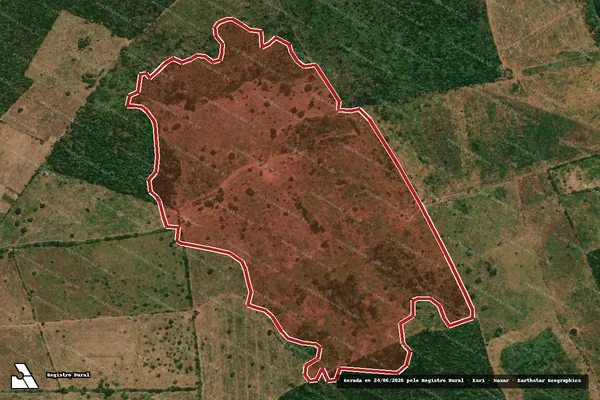 Imagem de satélite — Embargo IBAMA — Infração da Flora — Buriti Bravo/MA