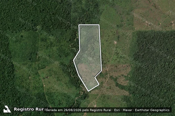 Imagem de satélite de Infração Ambiental em Colniza - MT