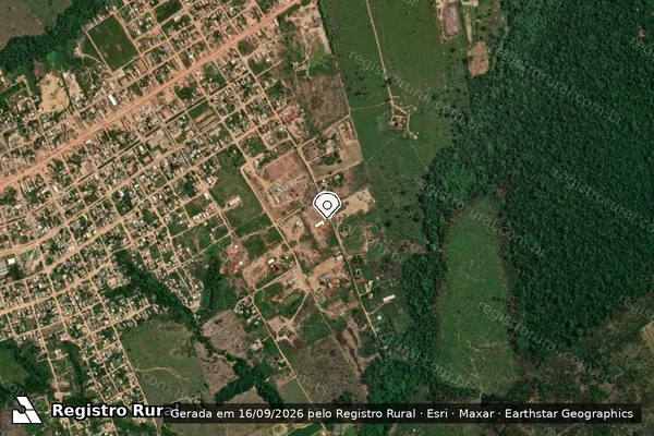 Imagem de satélite — Embargo IBAMA — Infração da Flora - Manicoré/AM