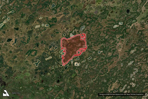 Imagem de satélite de Infração Ambiental em Aquidauana - MS