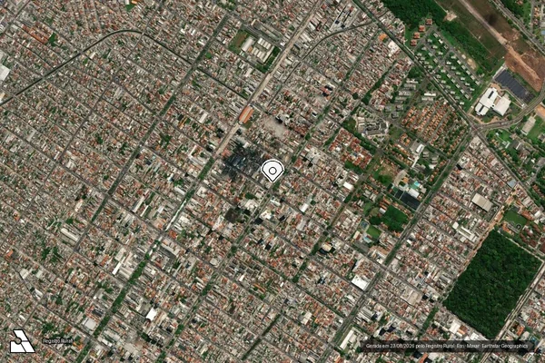 Imagem de satélite de Infração da Flora em Dom Eliseu - PA (marcador da localização)