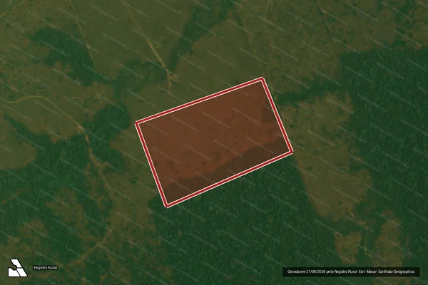 Imagem de satélite de Desmatamento em Porto Velho - RO