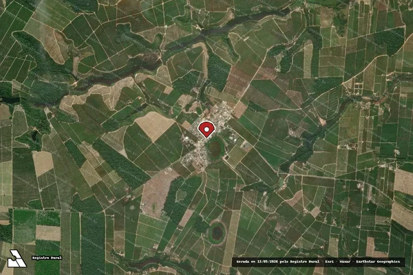 Imagem de satélite — Embargo IBAMA — Infração Ambiental - Sooretama/ES