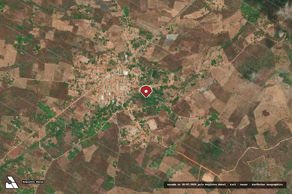 Imagem de satélite — Embargo IBAMA — Infração Ambiental — Ubajara/CE