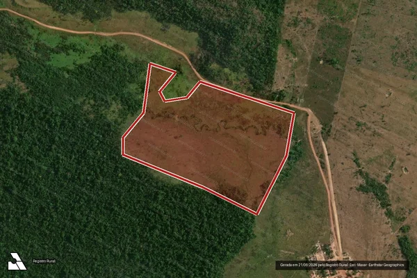 Imagem de satélite de Infração da Flora em São Félix do Xingu - PA
