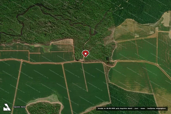 Imagem de satélite — Embargo Ambiental - Lagoa da Confusão/TO