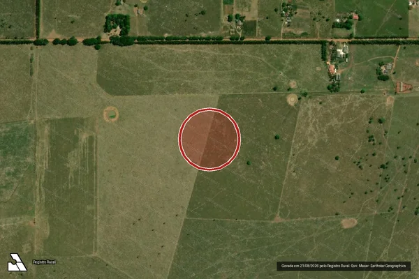 Imagem de satélite de Infração Ambiental em São Francisco do Guaporé - RO