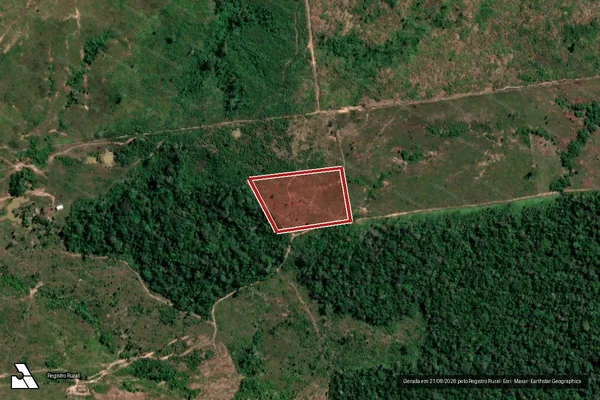 Imagem de satélite de Infração da Flora em Porto Velho - RO