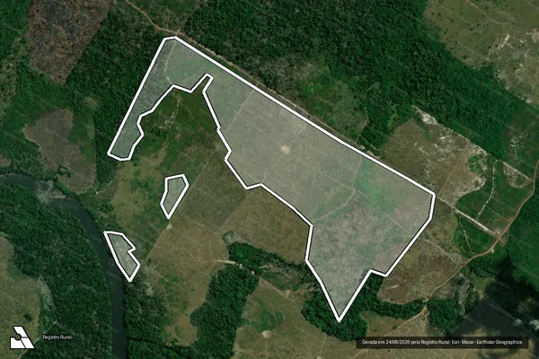 Imagem de satélite de Infração Ambiental em Apuí - AM
