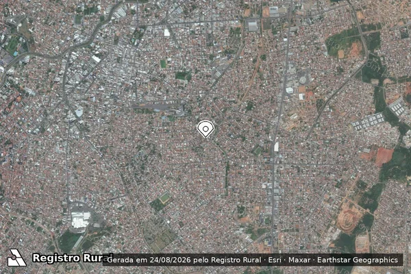 Imagem de satélite — Embargo IBAMA — Infração Ambiental - Montes Claros/MG