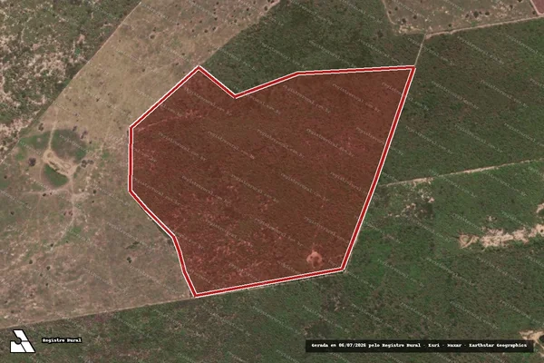 Imagem de satélite de Infração da Flora em Moreilândia - PE
