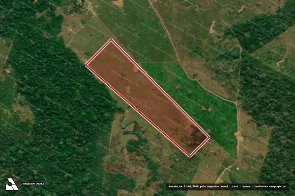 Imagem de satélite — Embargo Ambiental — Bujari/AC
