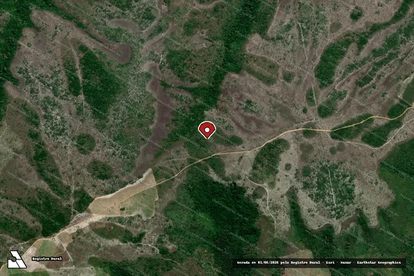 Imagem de satélite de Infração Ambiental em Rio Tinto - PB (marcador da localização)