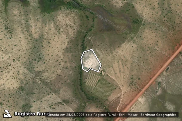 Imagem de satélite de Infração referente a Qualidade Ambiental em Bonfim - RR