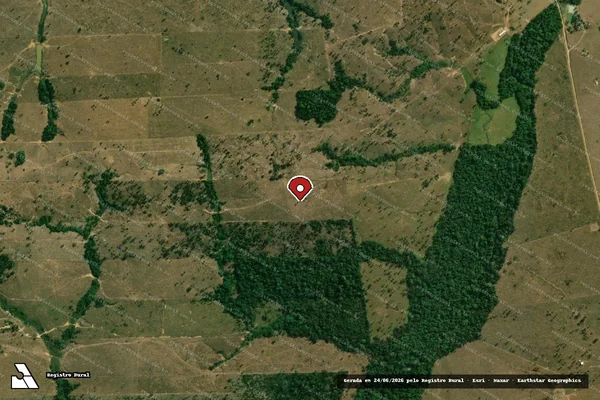 Imagem de satélite — Embargo IBAMA — Infração da Flora - Buritis/RO